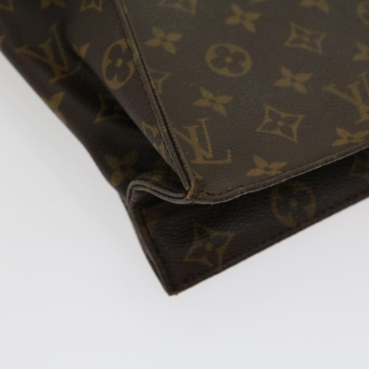 LOUIS VUITTON Monogram Sac Plat Hand Bag M51140 LV jk2212