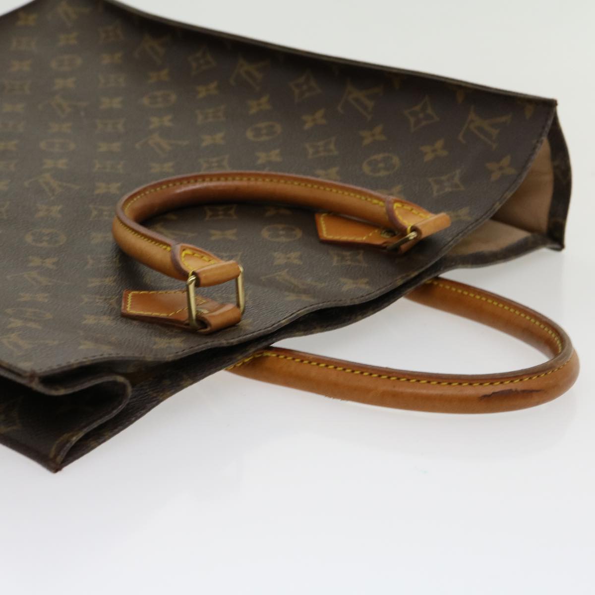 LOUIS VUITTON Monogram Sac Plat Hand Bag M51140 LV jk2212