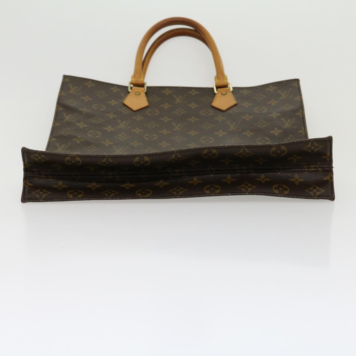 LOUIS VUITTON Monogram Sac Plat Hand Bag M51140 LV jk2213
