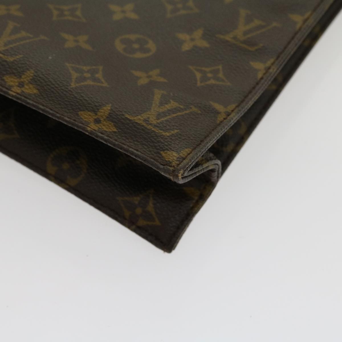 LOUIS VUITTON Monogram Sac Plat Hand Bag M51140 LV jk2213