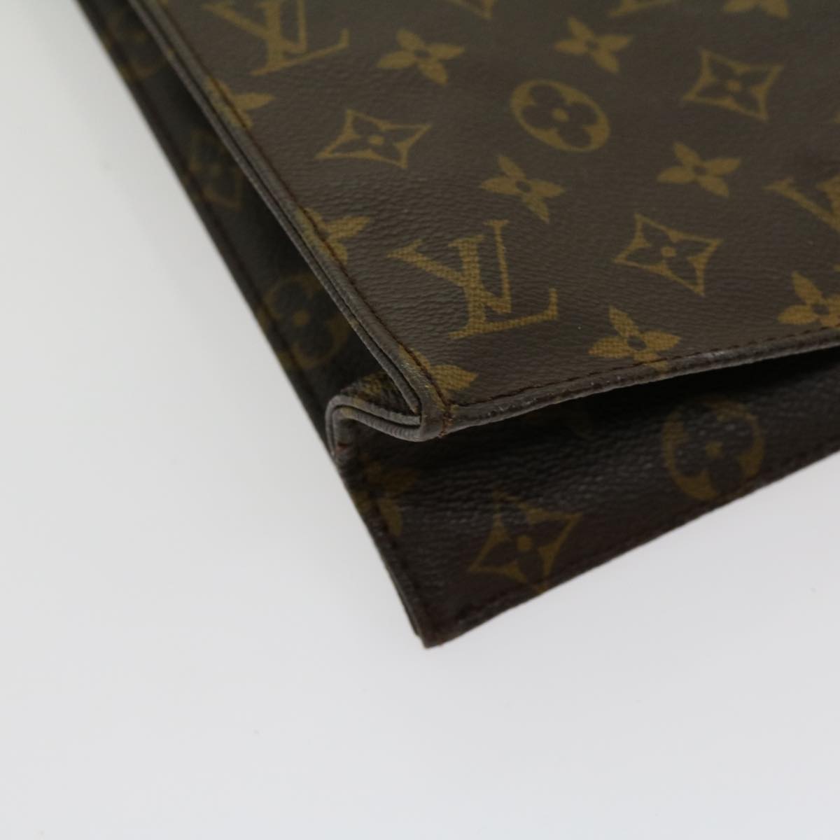LOUIS VUITTON Monogram Sac Plat Hand Bag M51140 LV jk2213