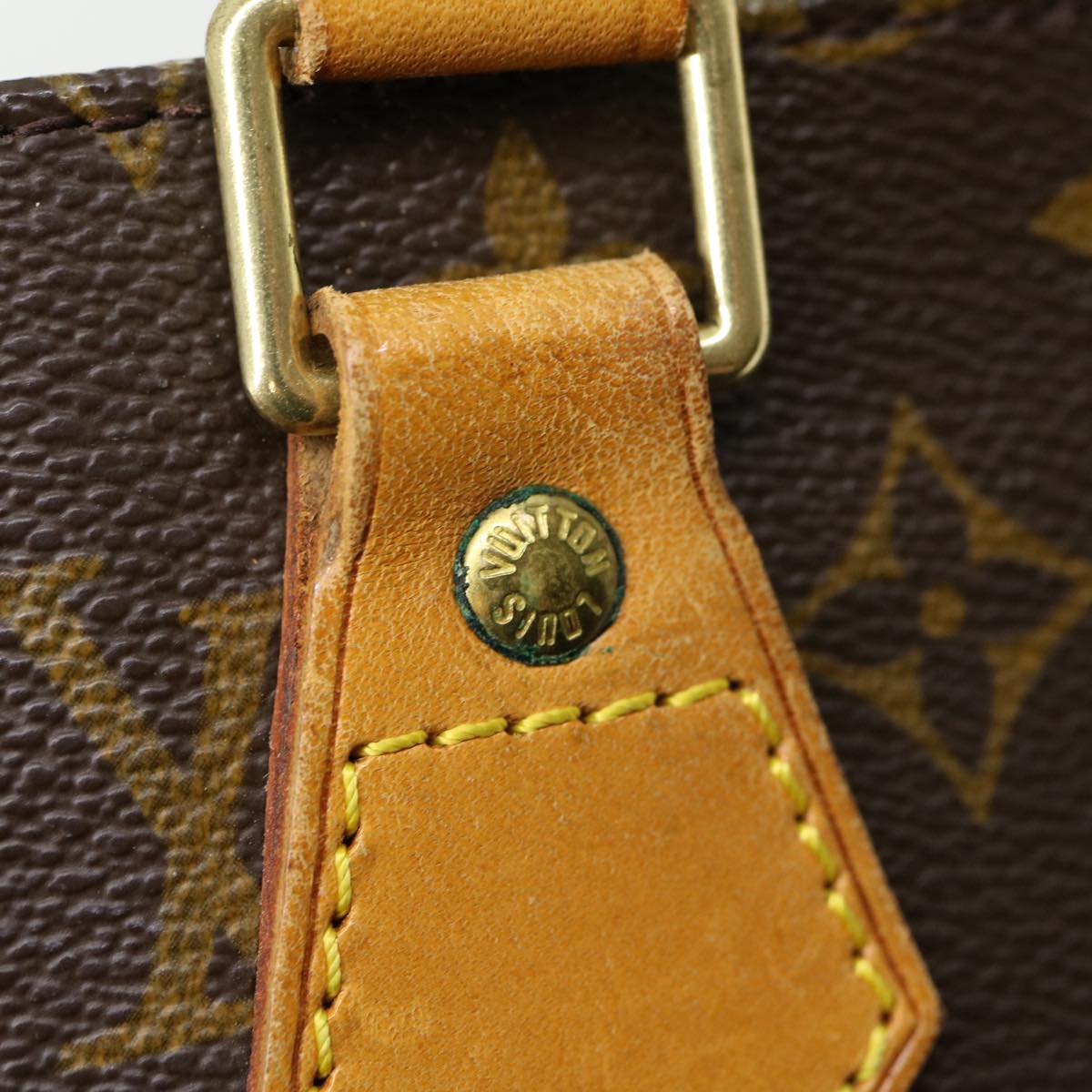 LOUIS VUITTON Monogram Sac Plat Hand Bag M51140 LV jk2213