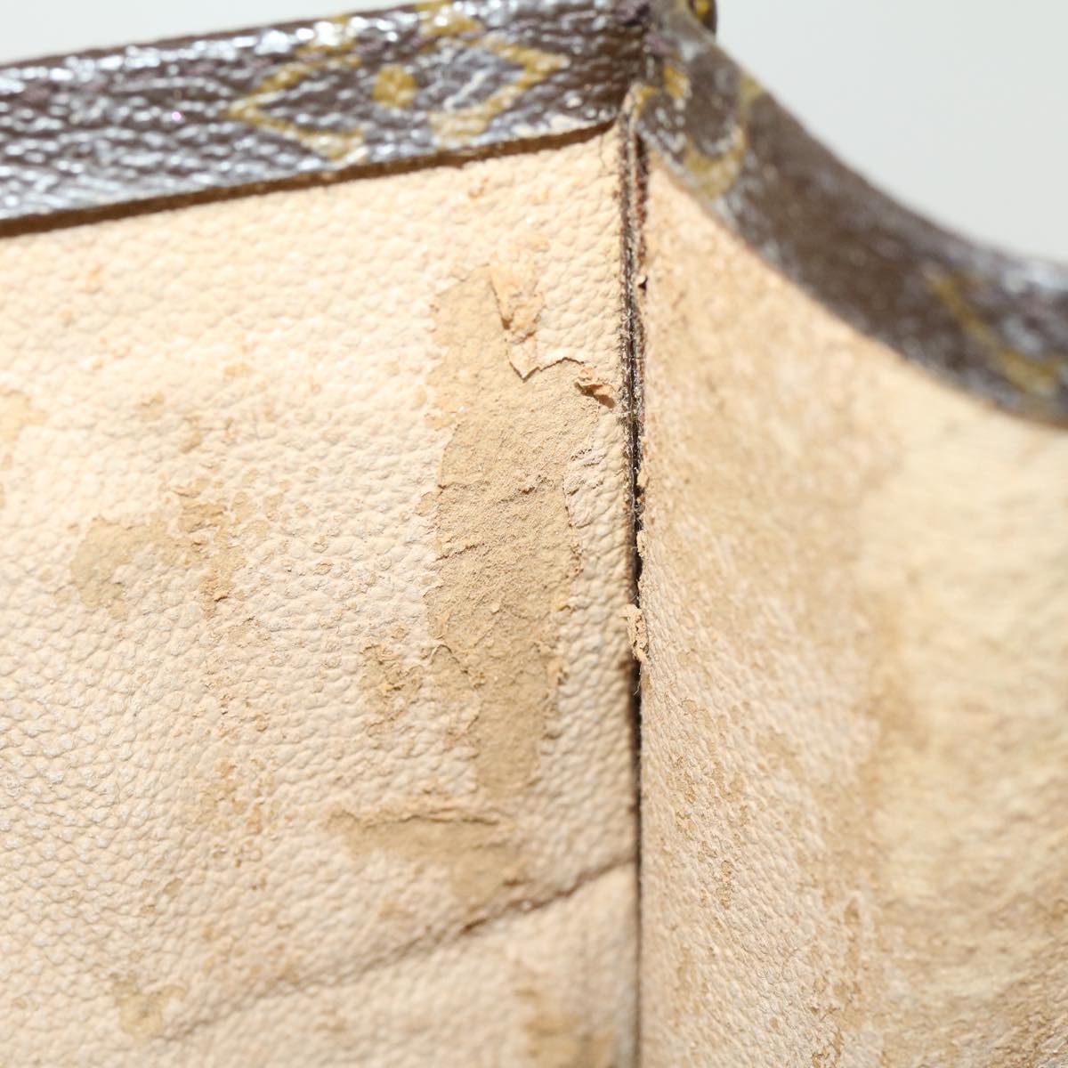 LOUIS VUITTON Monogram Sac Plat Hand Bag M51140 LV jk2213