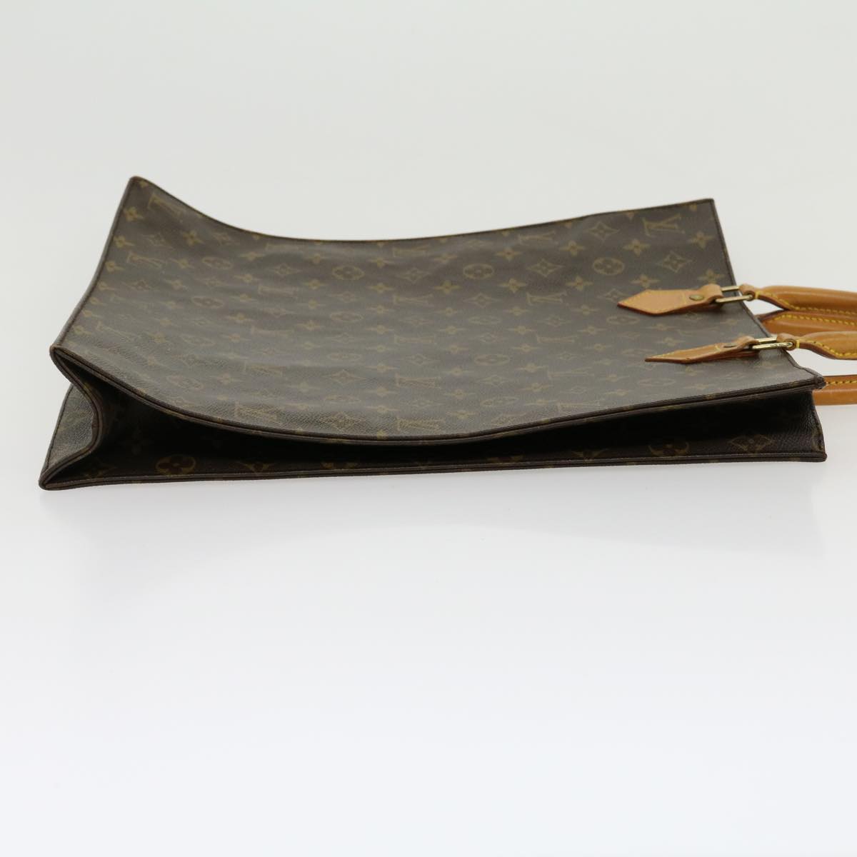 LOUIS VUITTON Monogram Sac Plat Hand Bag M51140 LV jk2213