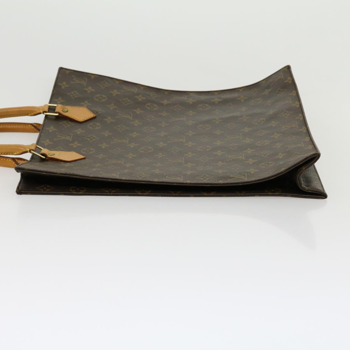 LOUIS VUITTON Monogram Sac Plat Hand Bag M51140 LV jk2213