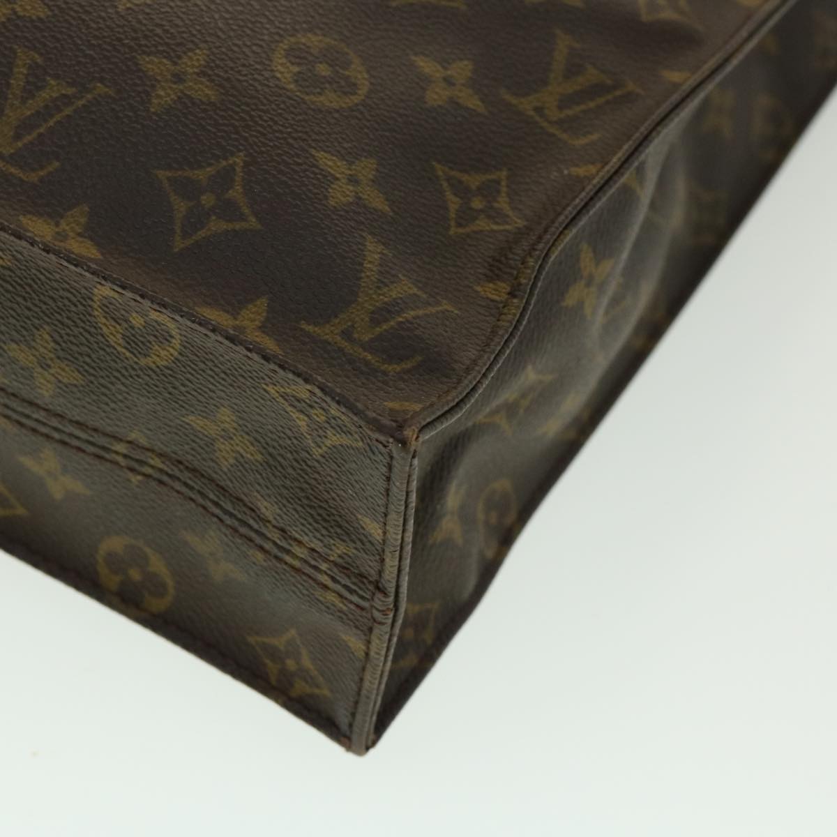 LOUIS VUITTON Monogram Sac Plat Hand Bag M51140 LV jk2215