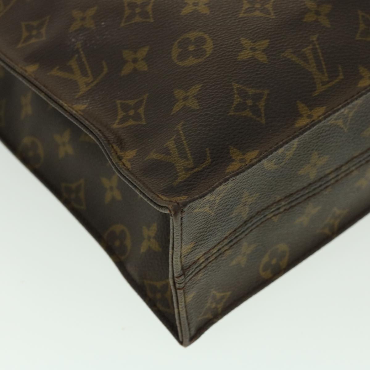 LOUIS VUITTON Monogram Sac Plat Hand Bag M51140 LV jk2215