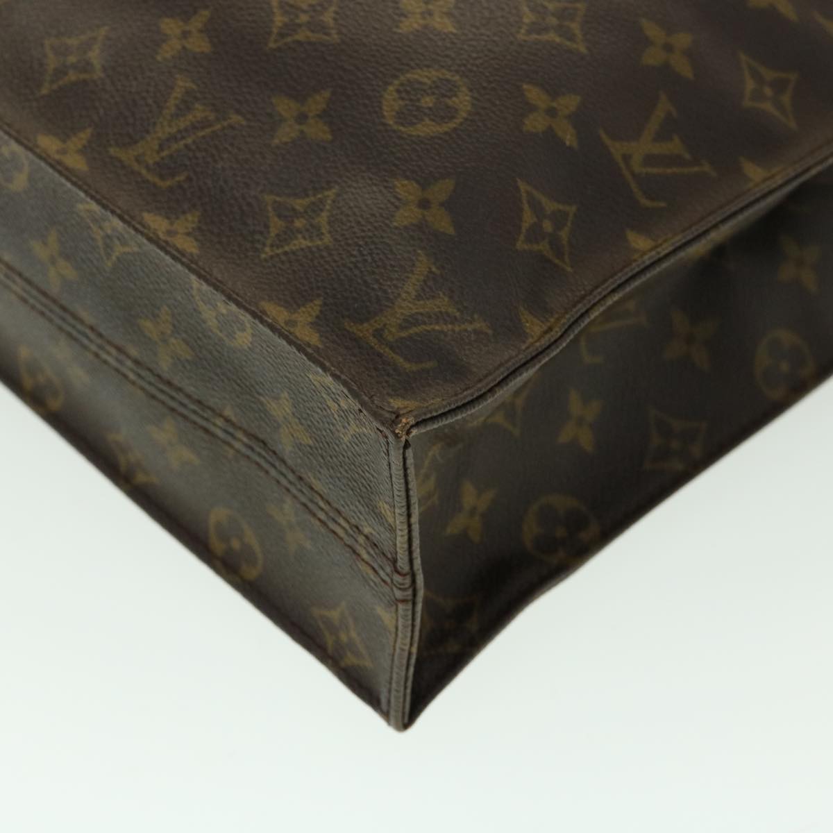 LOUIS VUITTON Monogram Sac Plat Hand Bag M51140 LV jk2215
