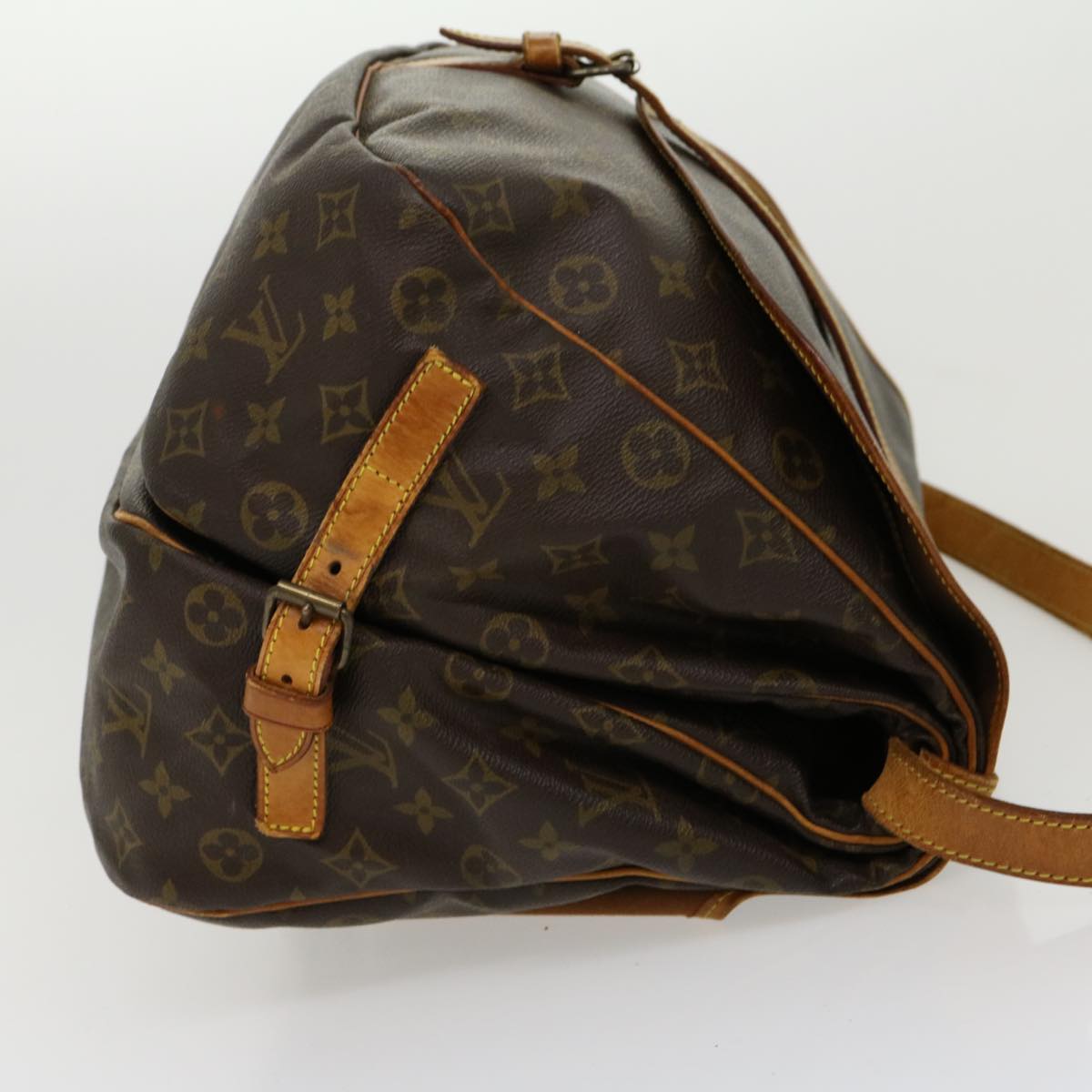 LOUIS VUITTON Monogram Saumur 35 Shoulder Bag M42254 LV jk2218
