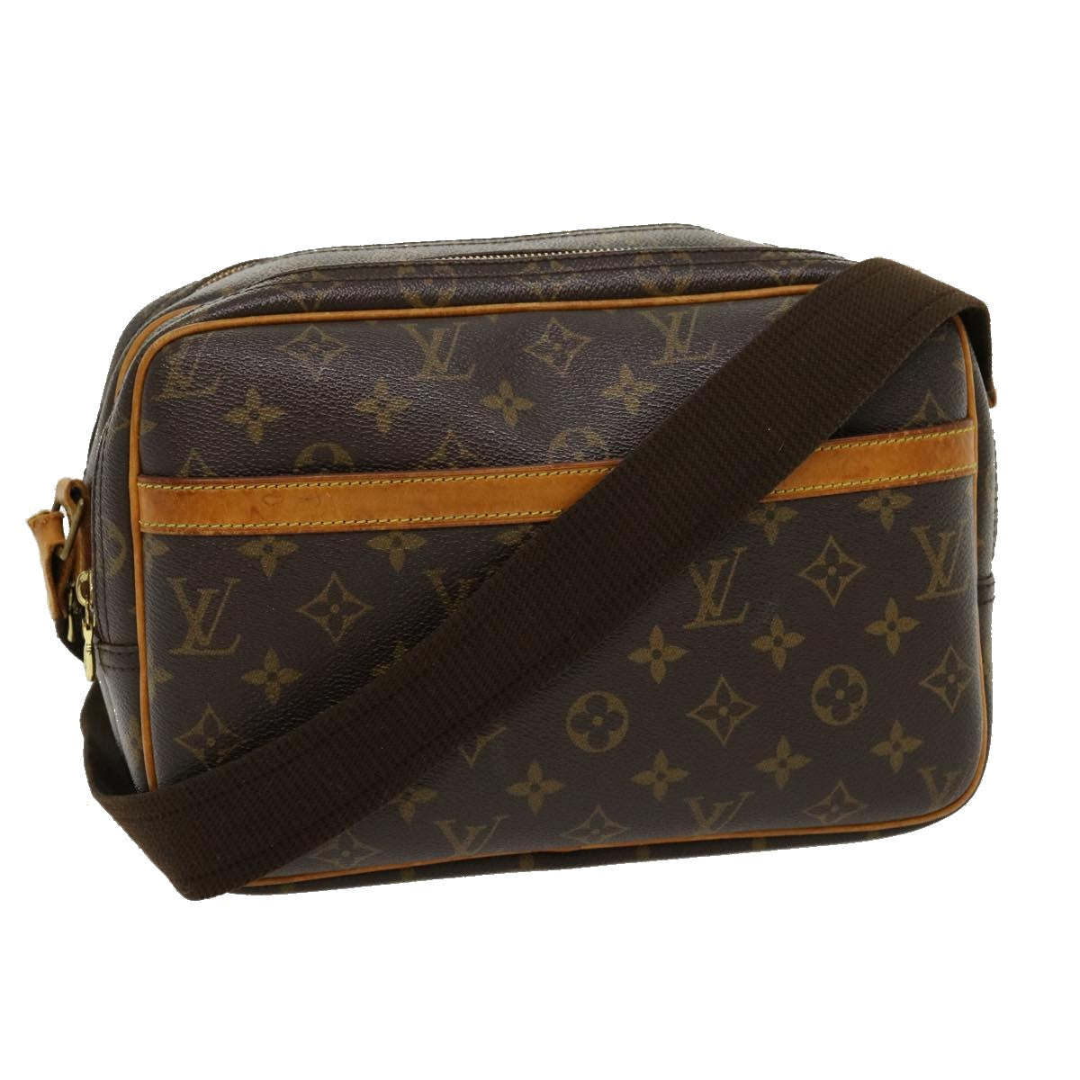 LOUIS VUITTON Monogram Reporter PM Shoulder Bag M45254 LV jk2259