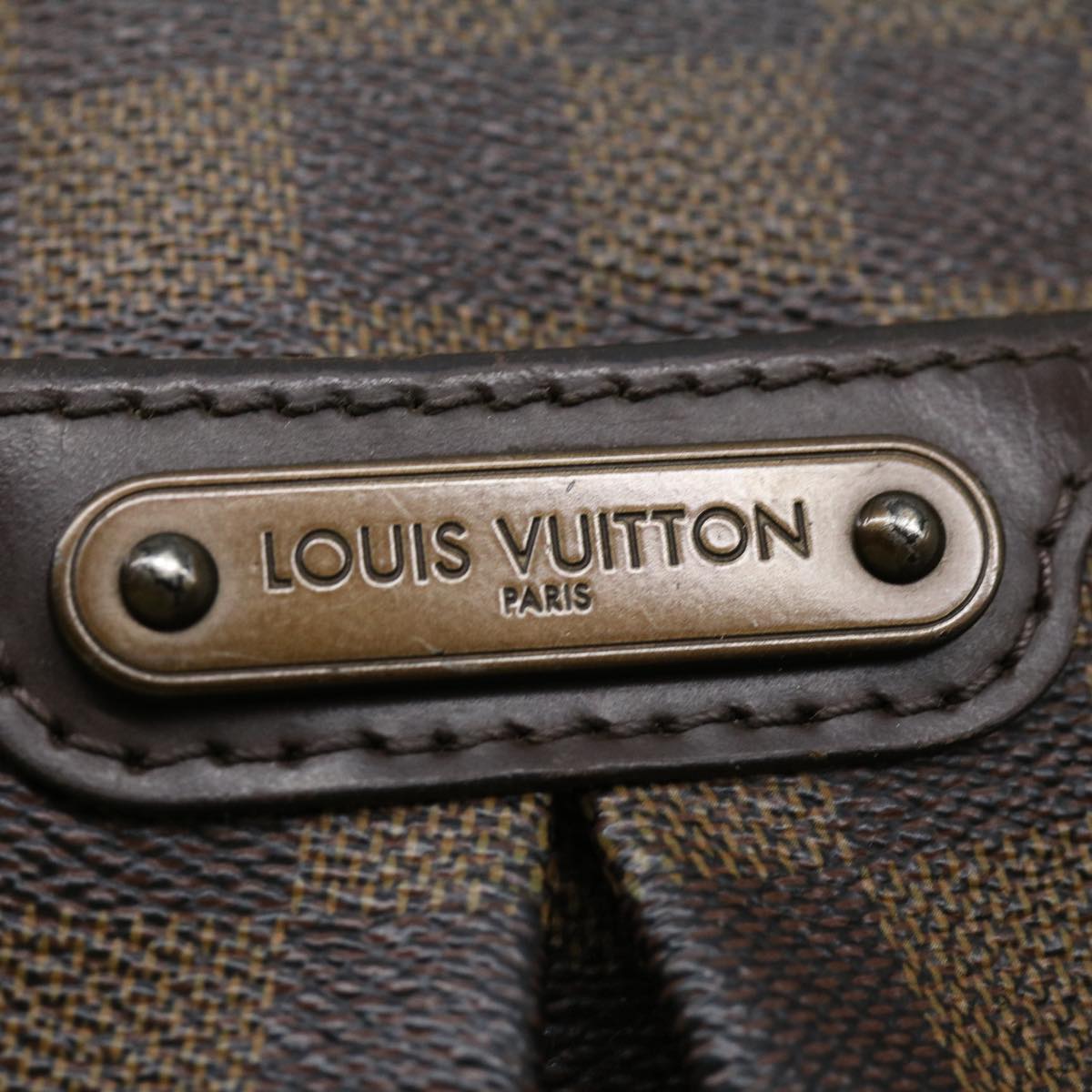 LOUIS VUITTON Damier Ebene Bloomsbury PM Shoulder Bag N42251 LV jk2287