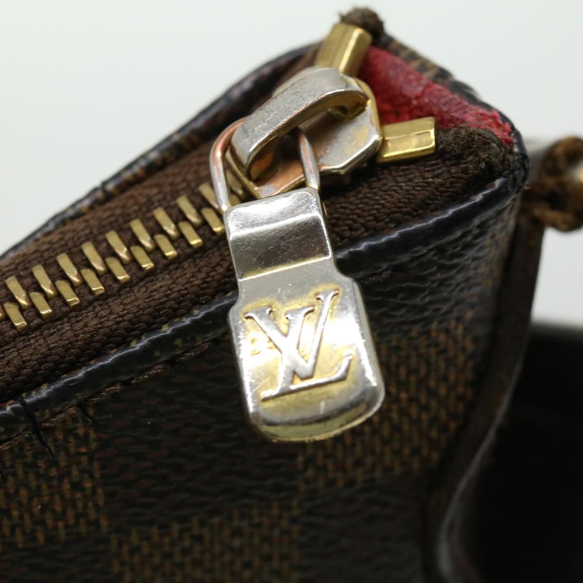 LOUIS VUITTON Damier Ebene Bloomsbury PM Shoulder Bag N42251 LV jk2287