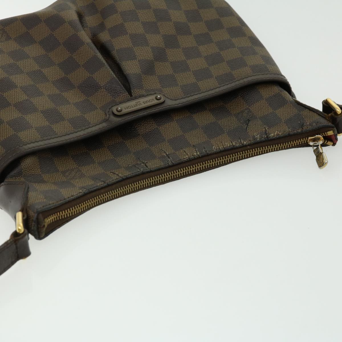 LOUIS VUITTON Damier Ebene Bloomsbury PM Shoulder Bag N42251 LV jk2287