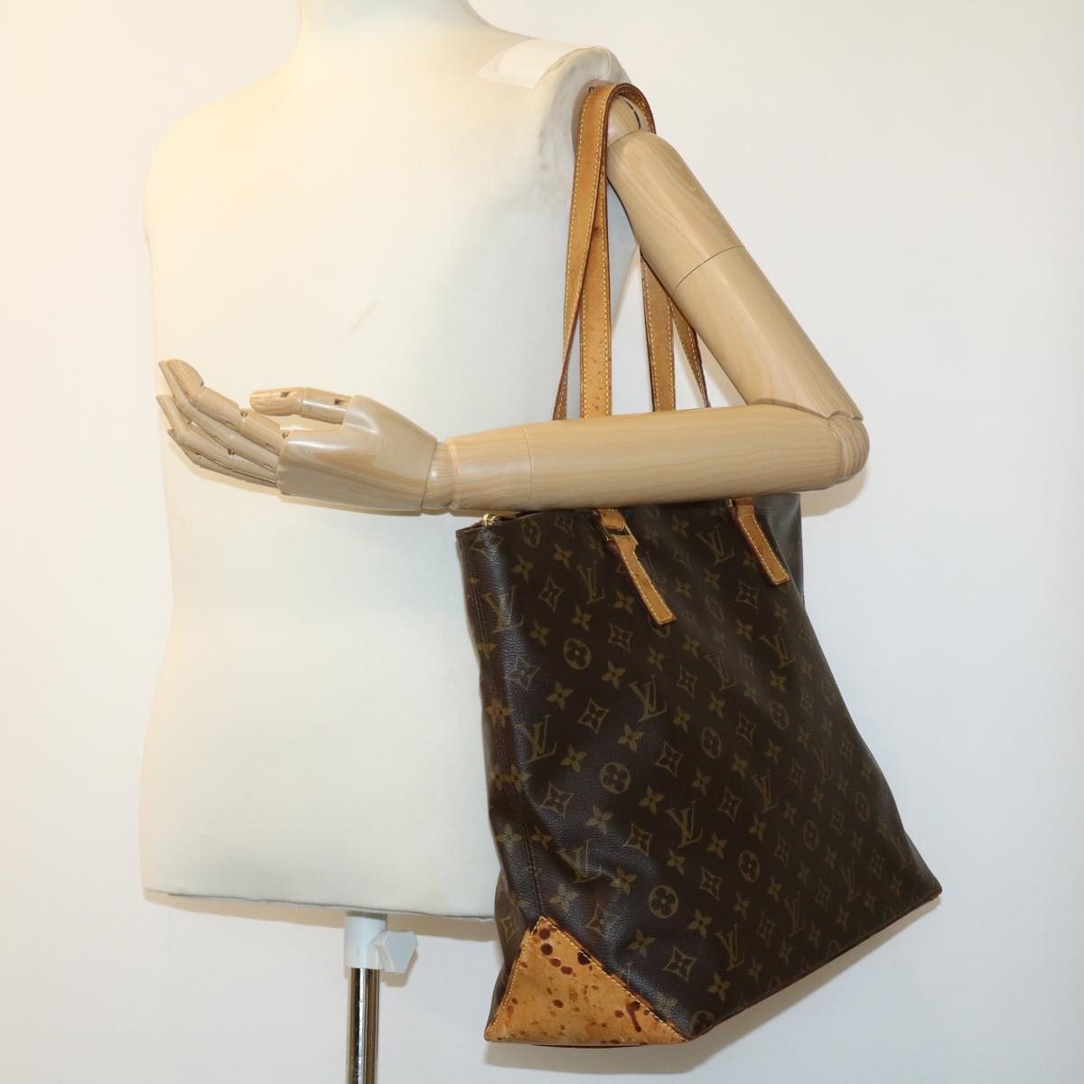 LOUIS VUITTON Monogram Cabas Mezzo Tote Bag M51151 LV jk2290