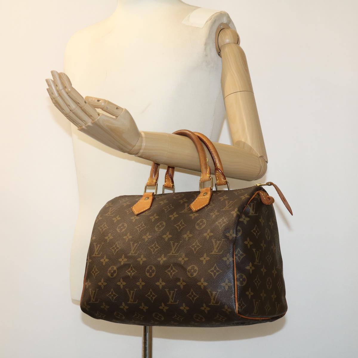 LOUIS VUITTON Monogram Speedy 30 Hand Bag M41526 LV jk2328