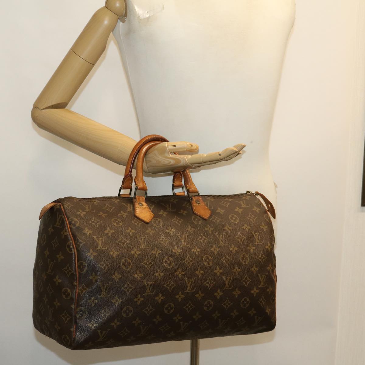 LOUIS VUITTON Monogram Speedy 40 Hand Bag M41522 LV jk2356