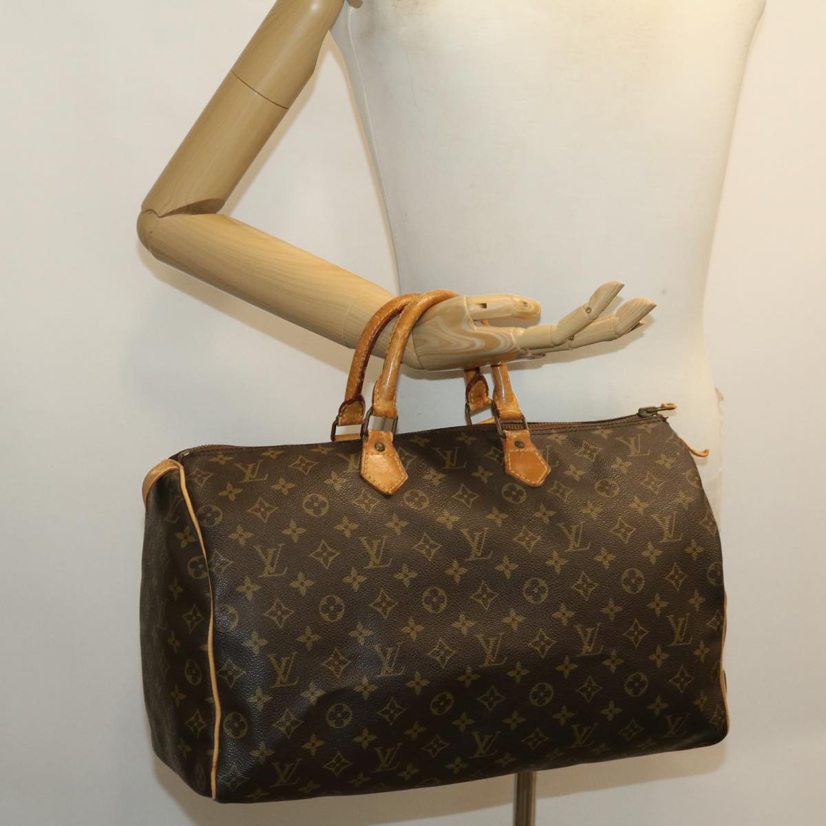 LOUIS VUITTON Monogram Speedy 40 Hand Bag M41522 LV jk2360
