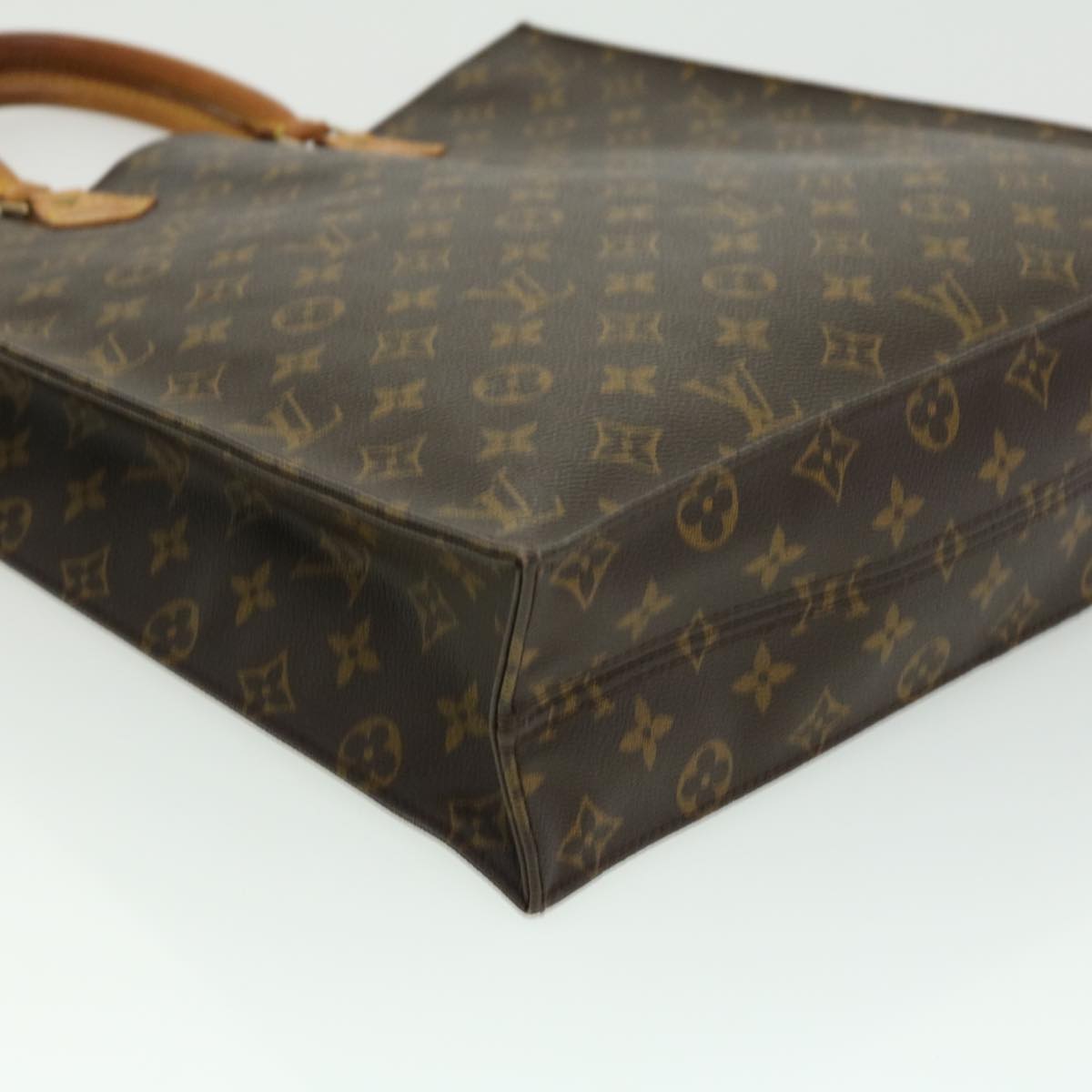 LOUIS VUITTON Monogram Sac Plat Hand Bag M51140 LV jk2424