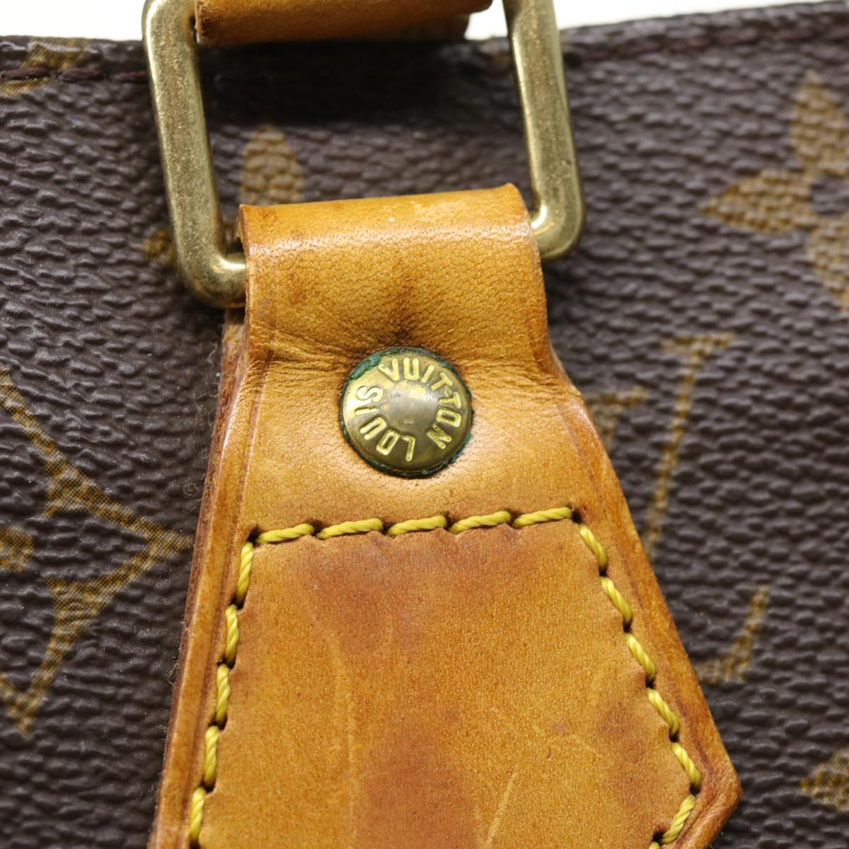 LOUIS VUITTON Monogram Sac Plat Hand Bag M51140 LV jk2424