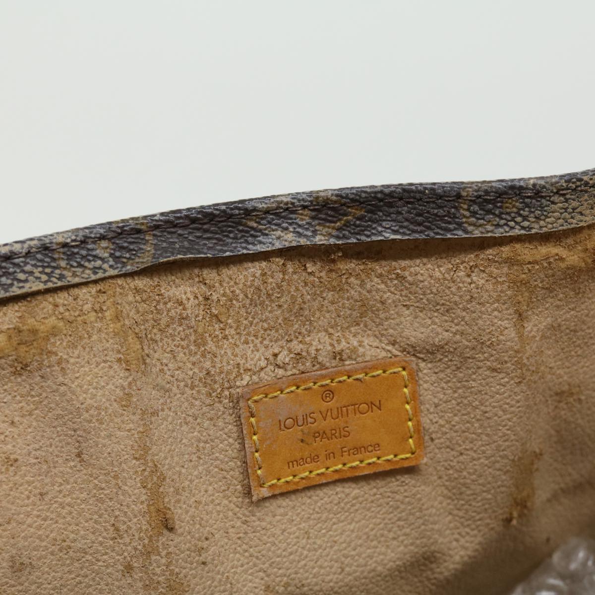 LOUIS VUITTON Monogram Sac Plat Hand Bag M51140 LV jk2424
