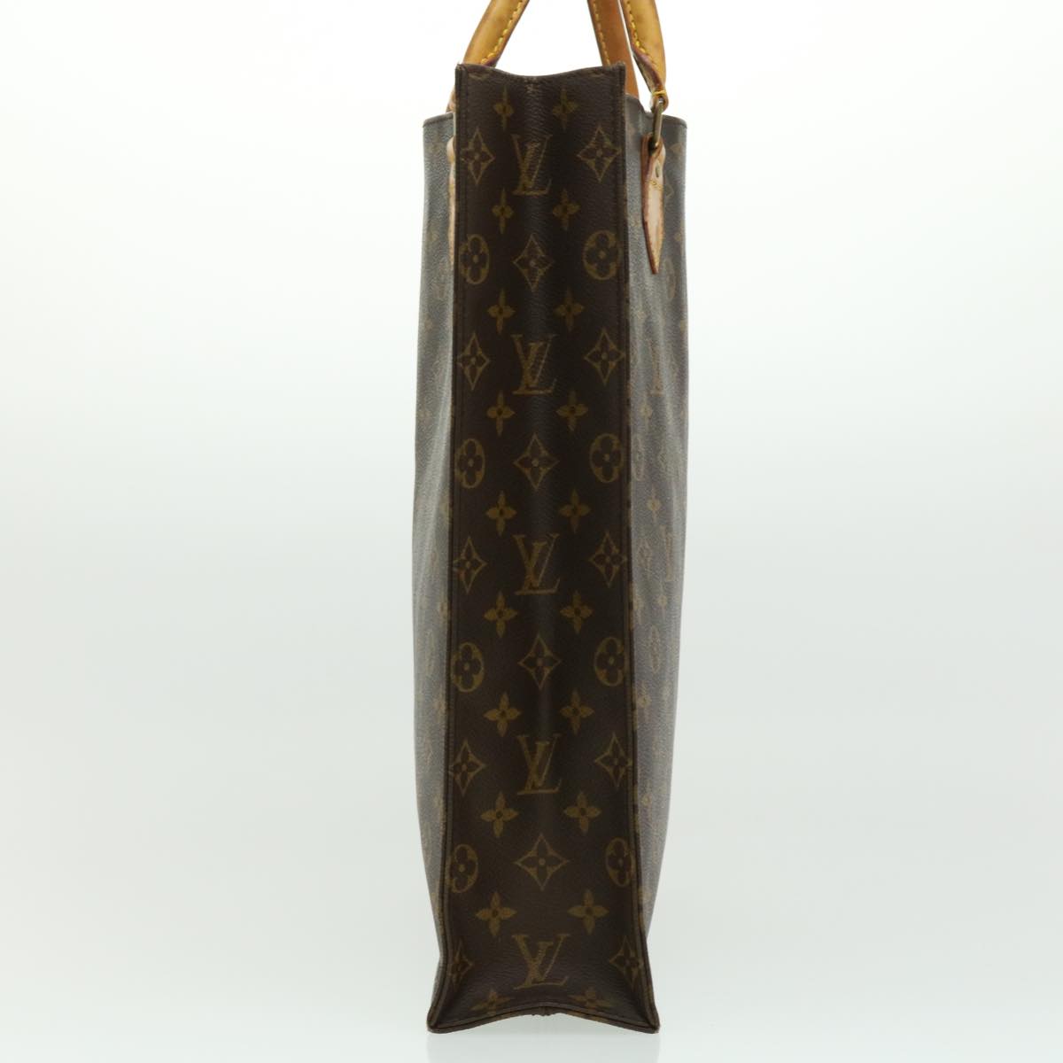 LOUIS VUITTON Monogram Sac Plat Hand Bag M51140 LV jk2424