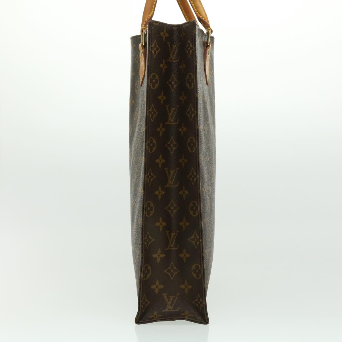 LOUIS VUITTON Monogram Sac Plat Hand Bag M51140 LV jk2424