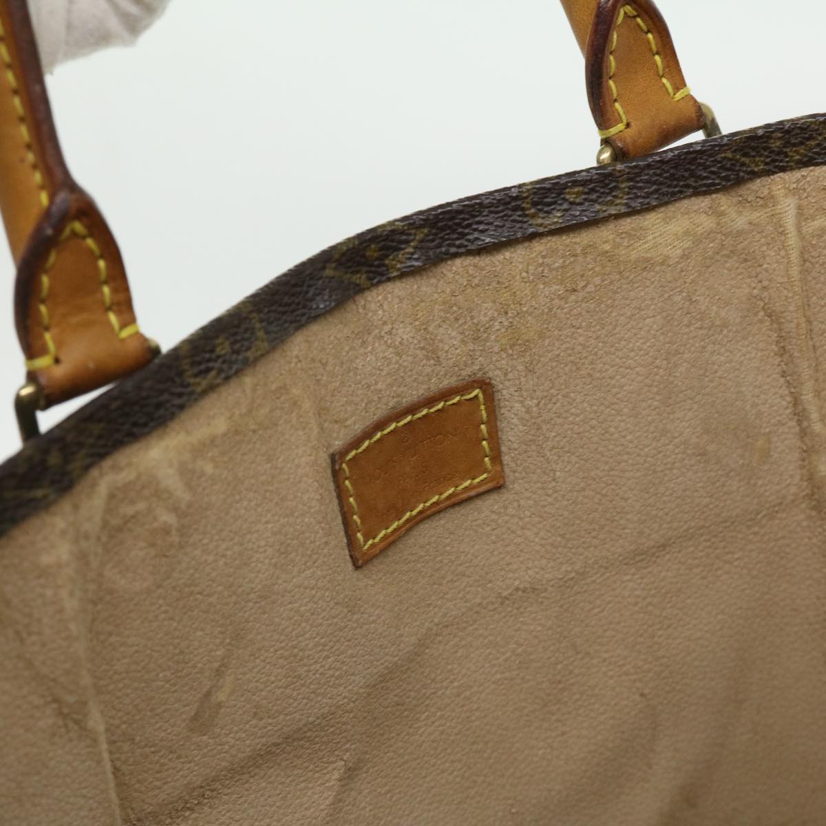 LOUIS VUITTON Monogram Sac Plat Hand Bag M51140 LV jk2425