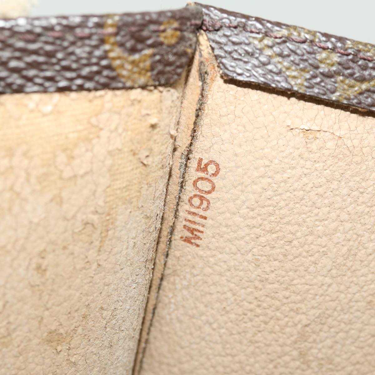 LOUIS VUITTON Monogram Sac Plat Hand Bag M51140 LV jk2425