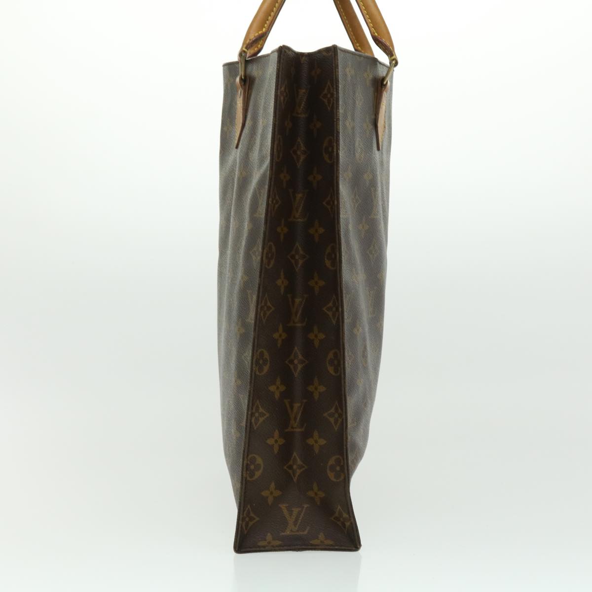 LOUIS VUITTON Monogram Sac Plat Hand Bag M51140 LV jk2425