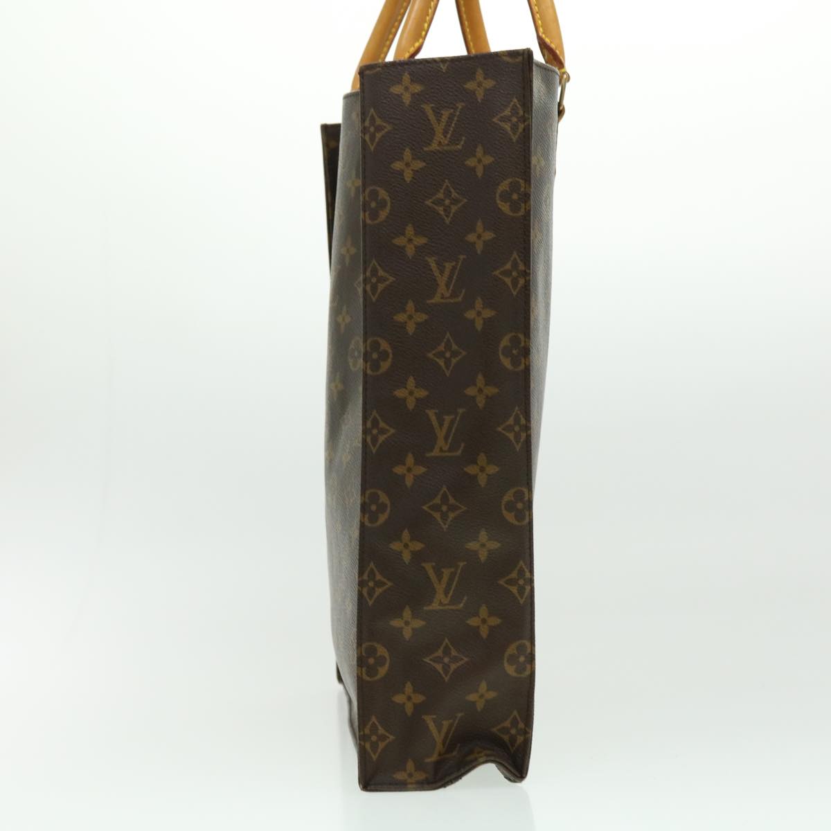 LOUIS VUITTON Monogram Sac Plat Hand Bag M51140 LV jk2426