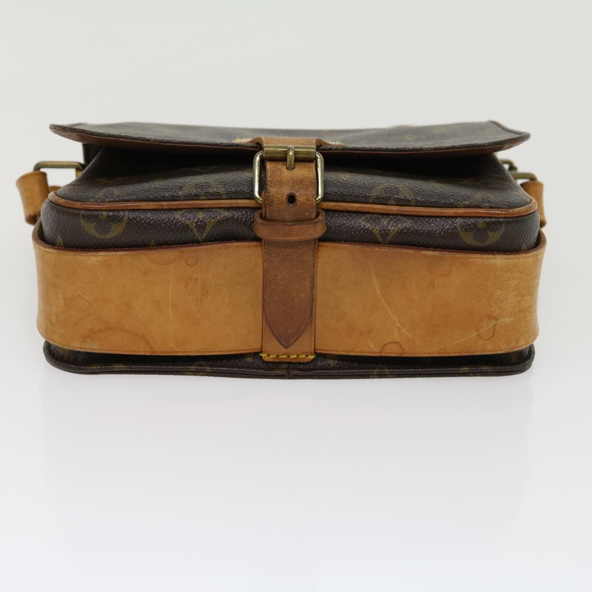 LOUIS VUITTON Monogram Cartouchiere MM Shoulder Bag M51253 LV jk2434