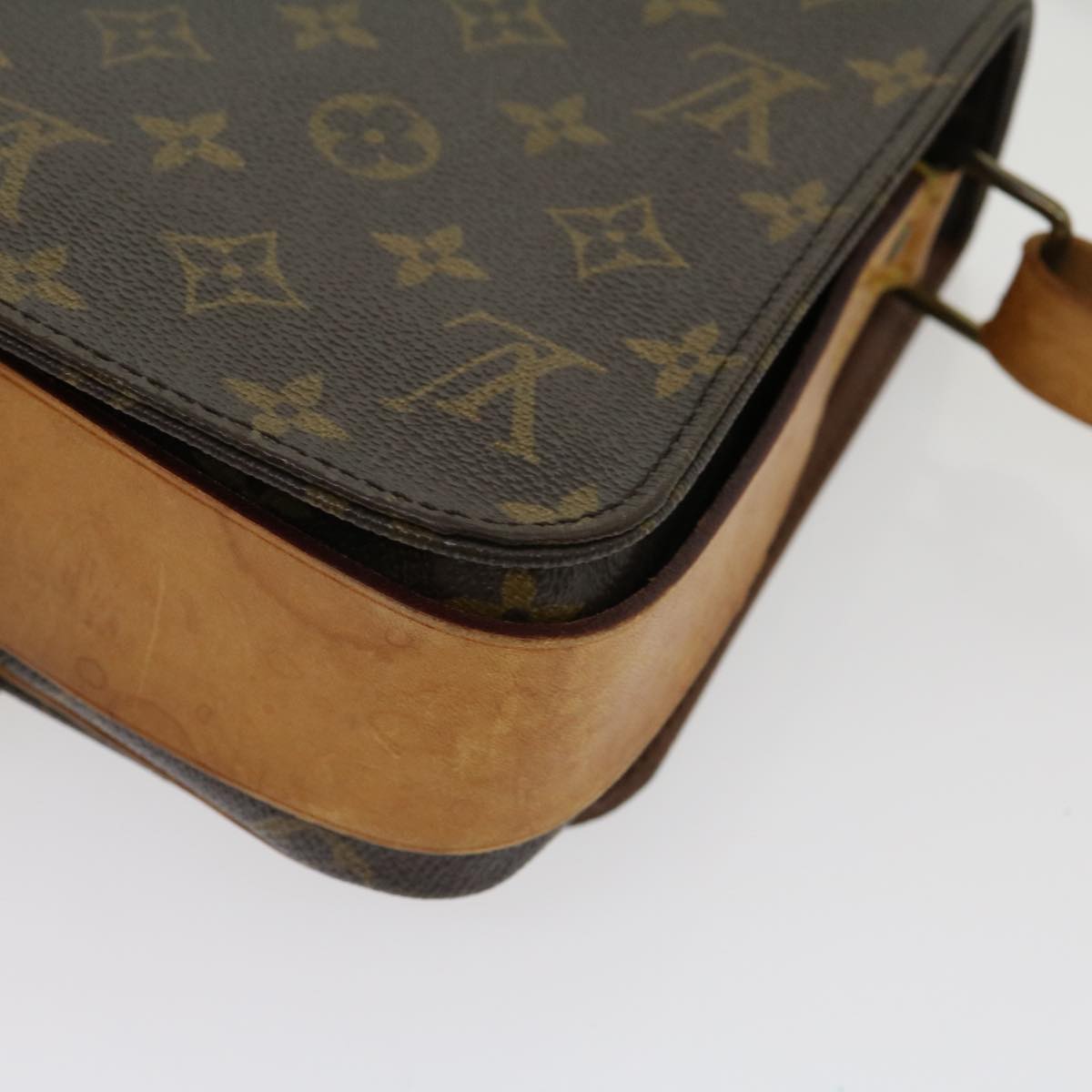 LOUIS VUITTON Monogram Cartouchiere MM Shoulder Bag M51253 LV jk2434