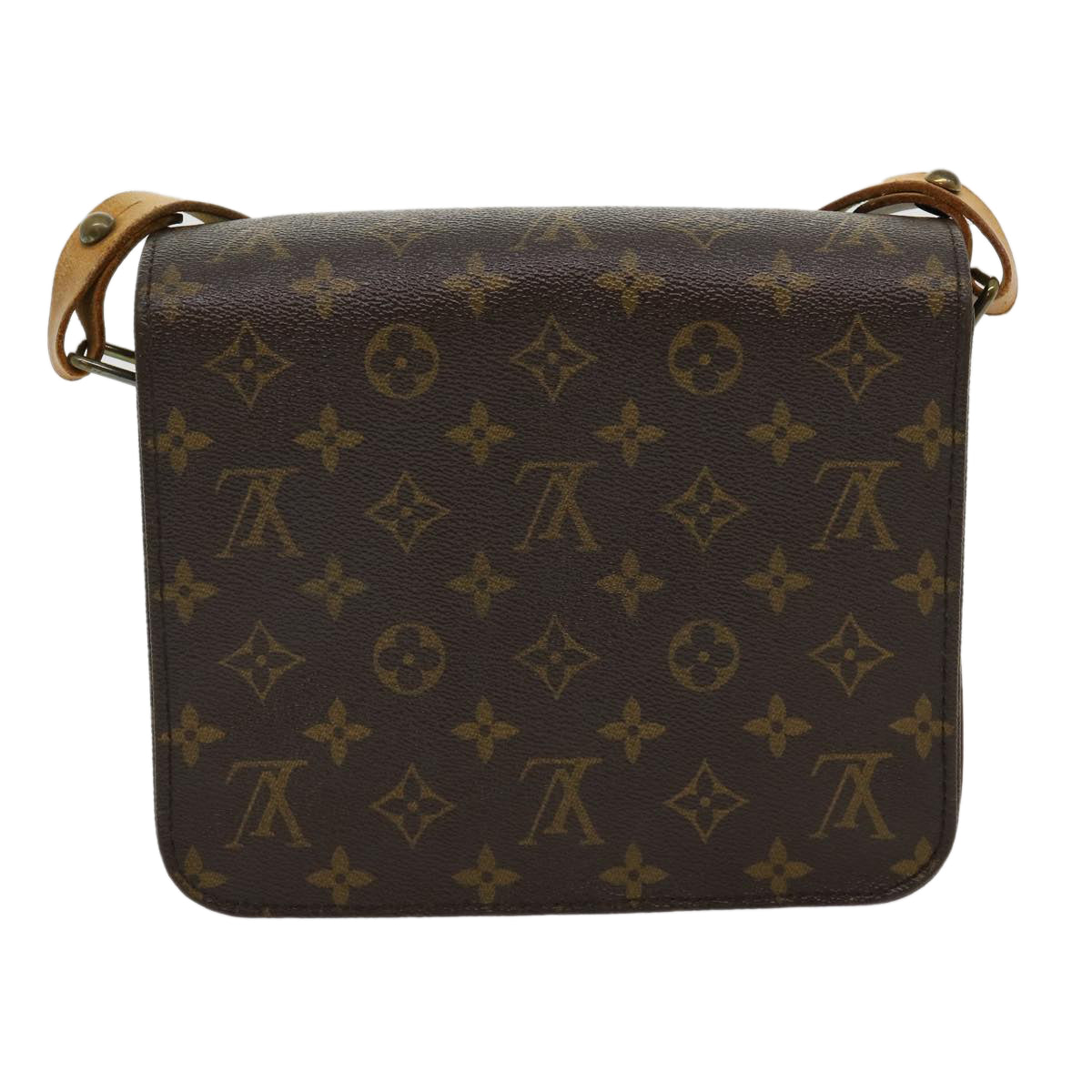 LOUIS VUITTON Monogram Cartouchiere MM Shoulder Bag M51253 LV jk2434
