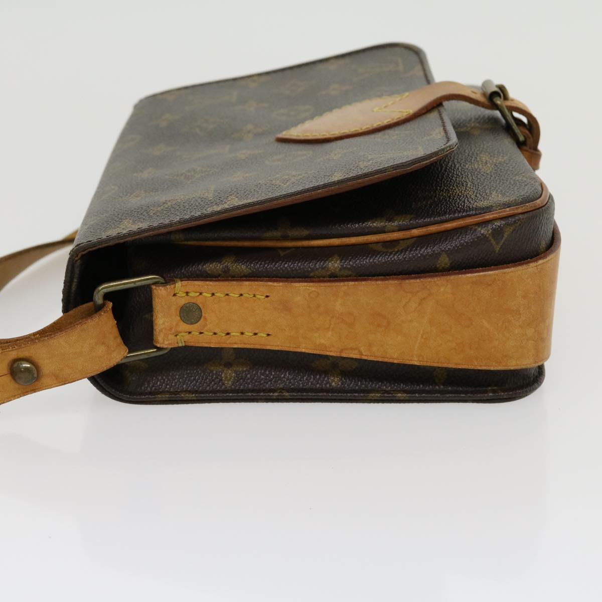 LOUIS VUITTON Monogram Cartouchiere MM Shoulder Bag M51253 LV jk2434