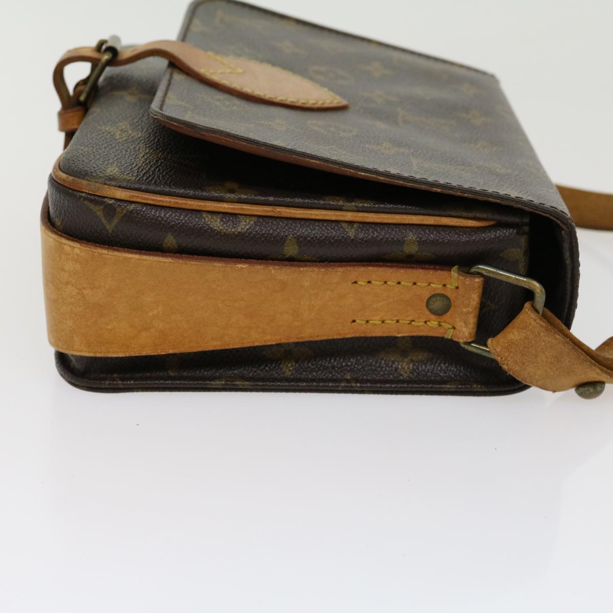 LOUIS VUITTON Monogram Cartouchiere MM Shoulder Bag M51253 LV jk2434