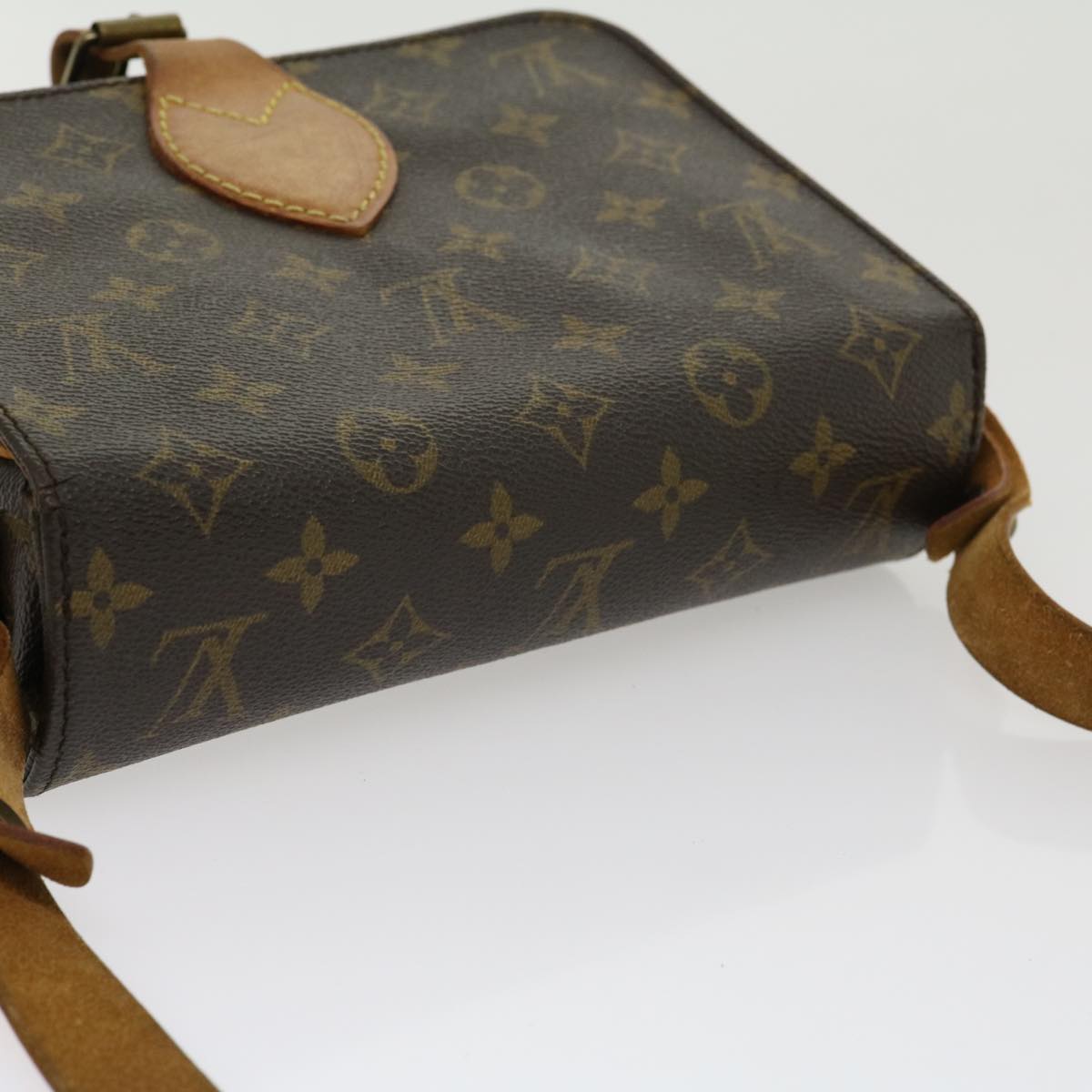 LOUIS VUITTON Monogram Cartouchiere MM Shoulder Bag M51253 LV jk2434
