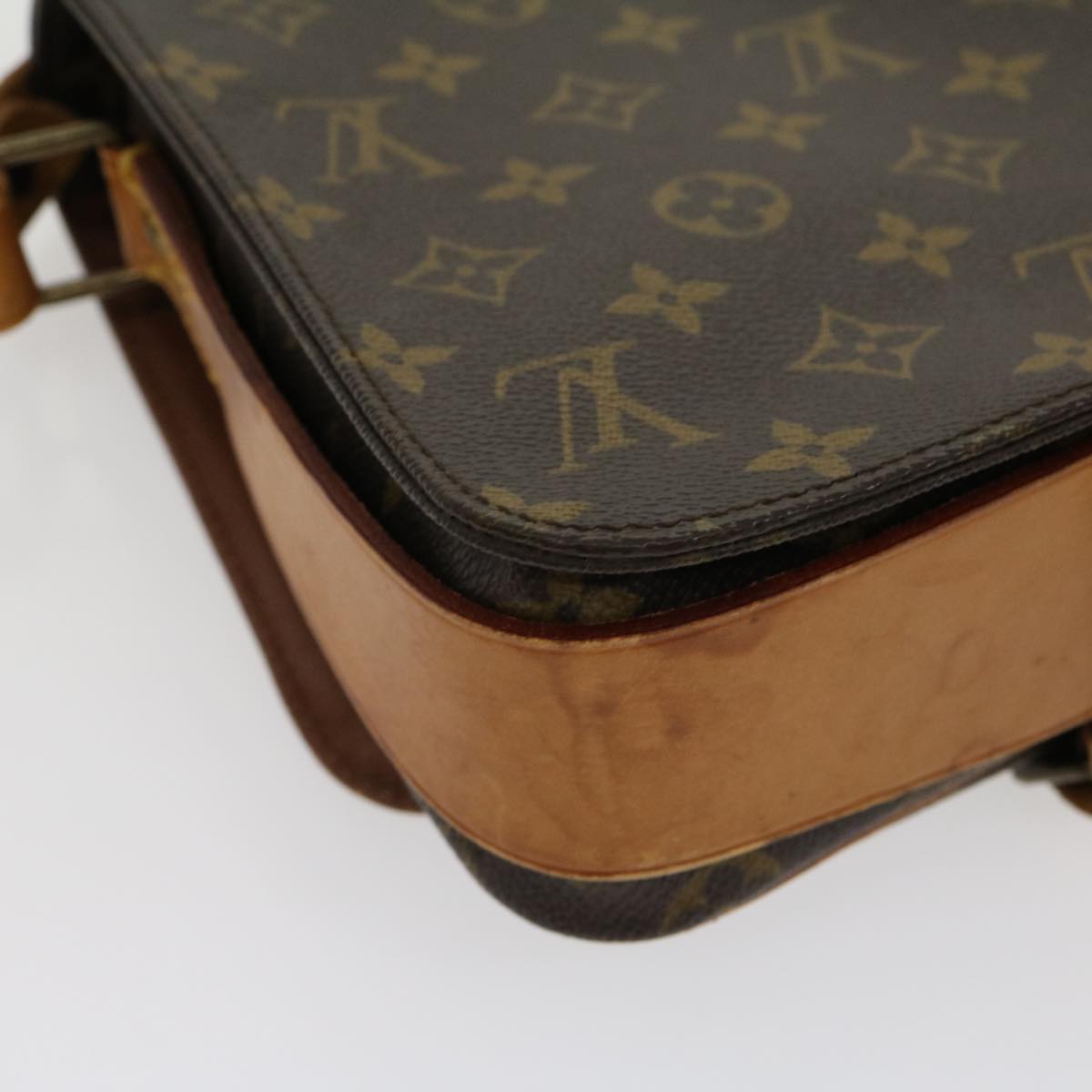 LOUIS VUITTON Monogram Cartouchiere MM Shoulder Bag M51253 LV jk2435