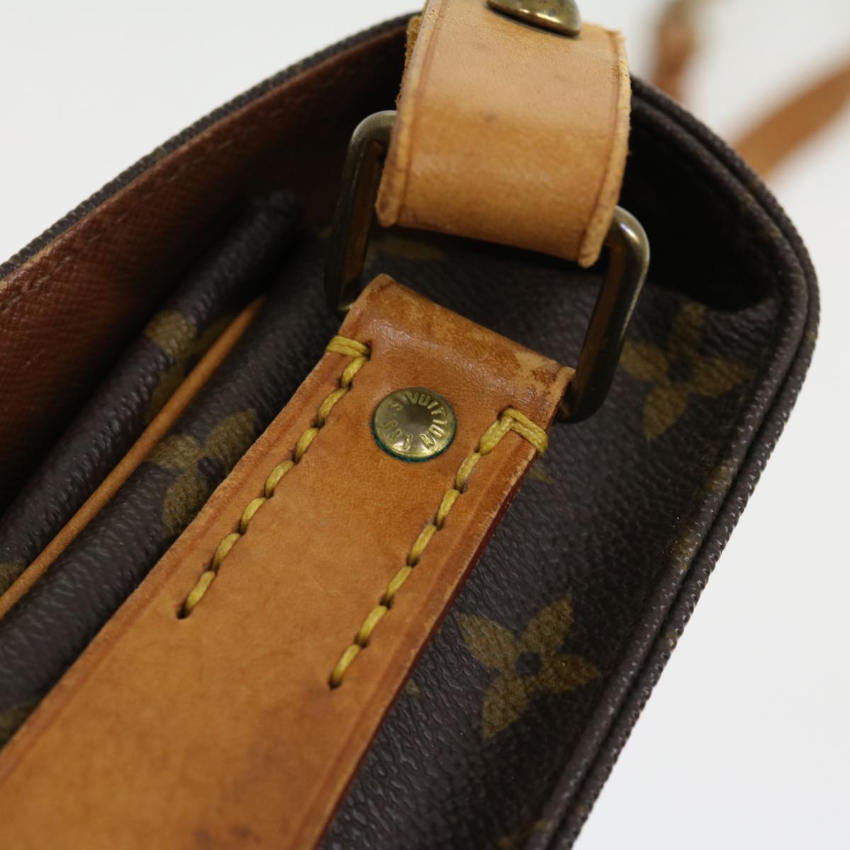 LOUIS VUITTON Monogram Cartouchiere MM Shoulder Bag M51253 LV jk2435