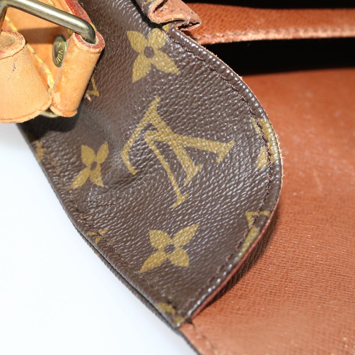 LOUIS VUITTON Monogram Cartouchiere MM Shoulder Bag M51253 LV jk2435