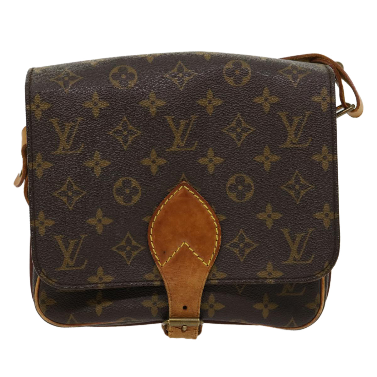 LOUIS VUITTON Monogram Cartouchiere MM Shoulder Bag M51253 LV jk2435