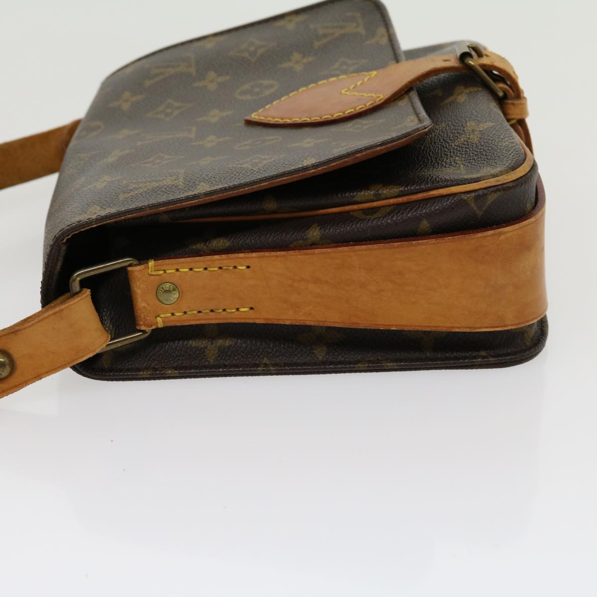 LOUIS VUITTON Monogram Cartouchiere MM Shoulder Bag M51253 LV jk2435