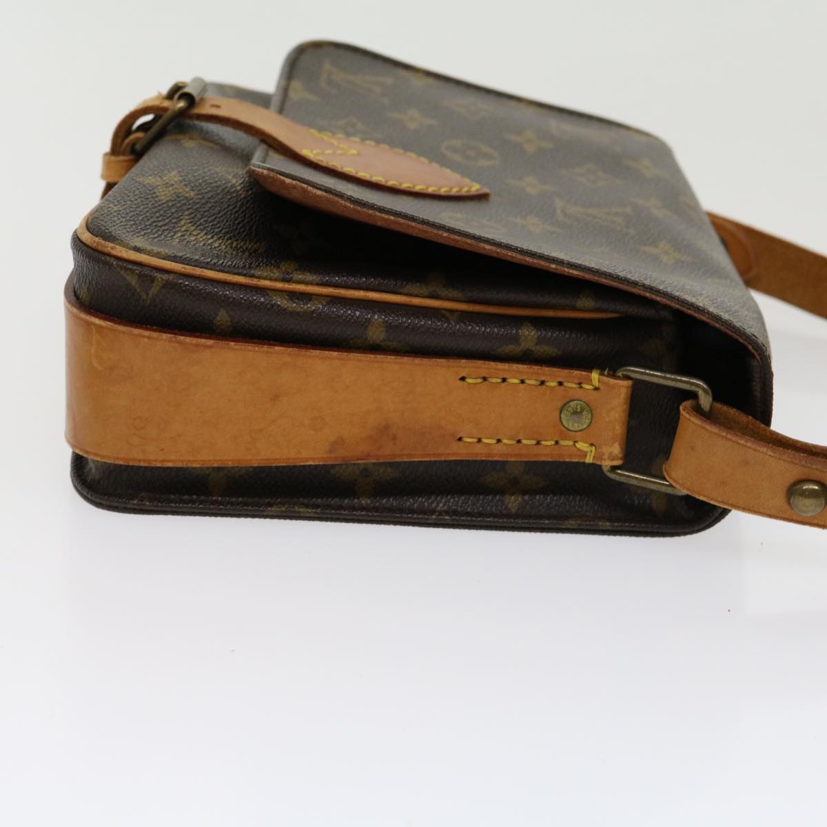 LOUIS VUITTON Monogram Cartouchiere MM Shoulder Bag M51253 LV jk2435