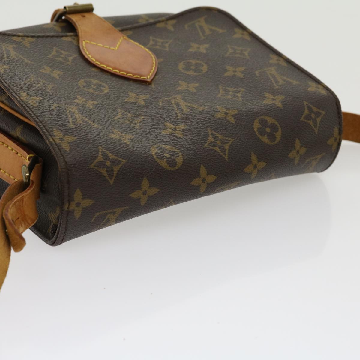 LOUIS VUITTON Monogram Cartouchiere MM Shoulder Bag M51253 LV jk2435