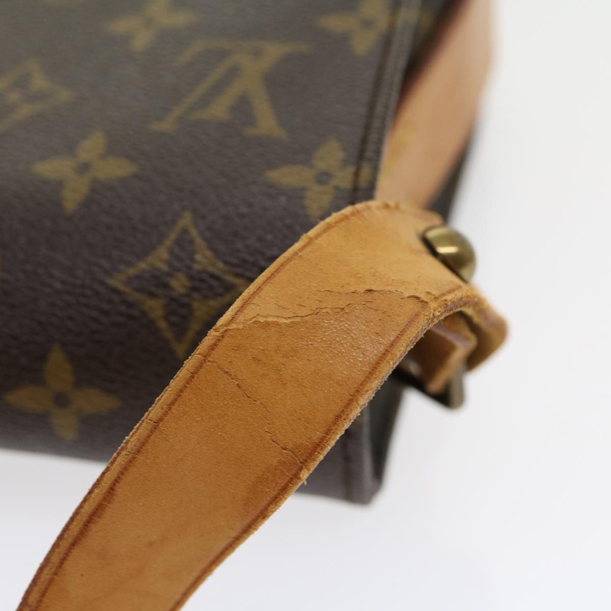 LOUIS VUITTON Monogram Cartouchiere MM Shoulder Bag M51253 LV jk2435