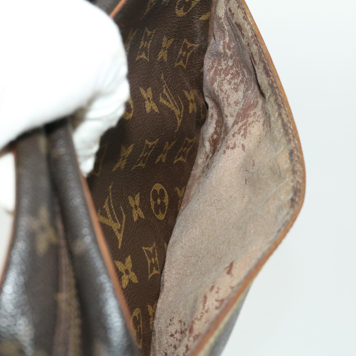 LOUIS VUITTON Monogram Compiegne 28 Clutch Bag M51845 LV jk2455