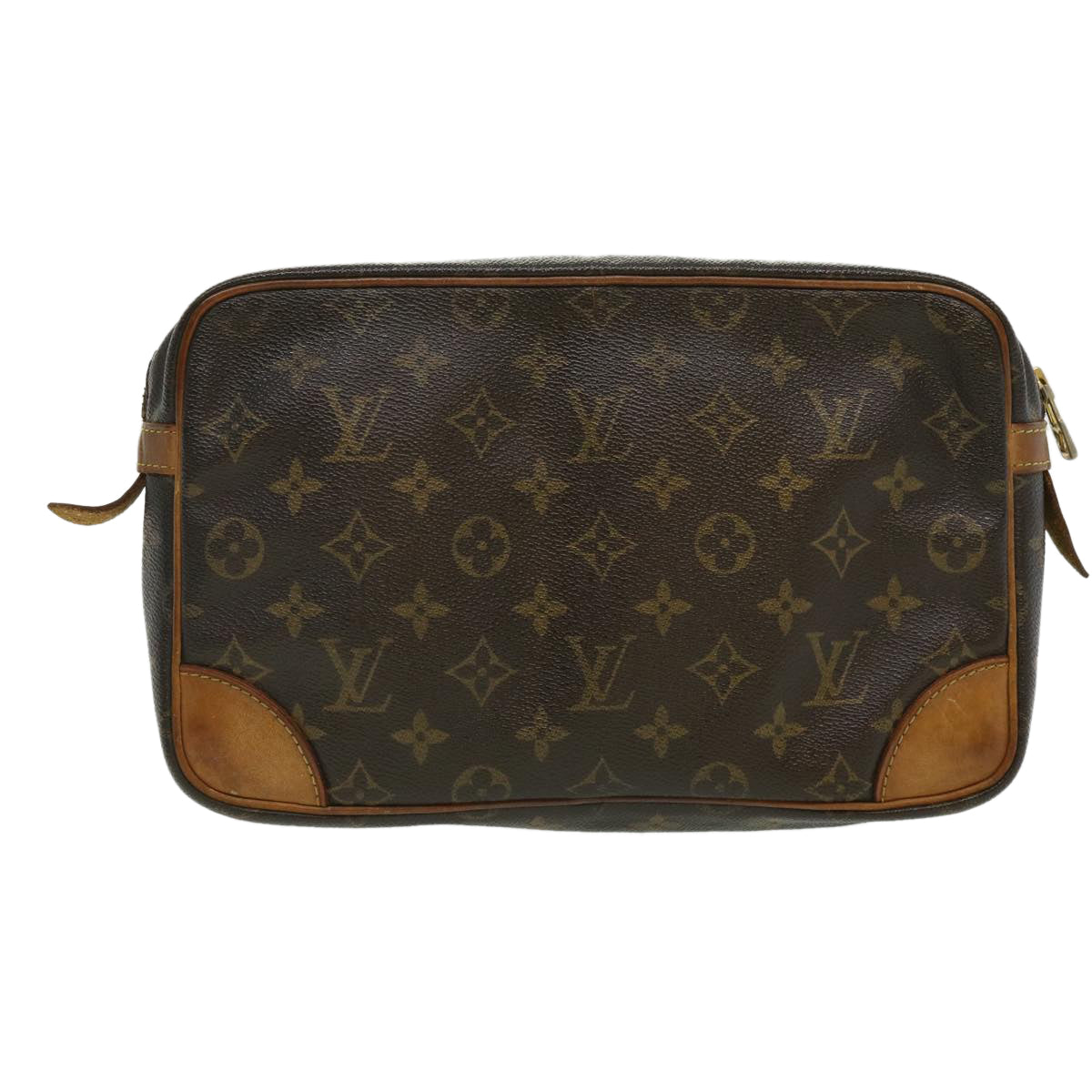LOUIS VUITTON Monogram Compiegne 28 Clutch Bag M51845 LV jk2455