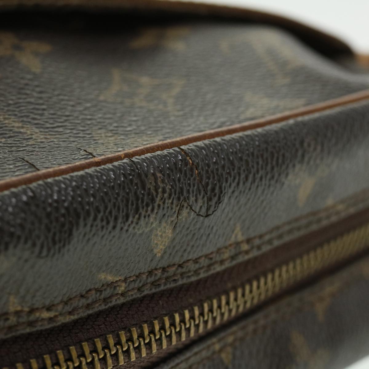 LOUIS VUITTON Monogram Compiegne 28 Clutch Bag M51845 LV jk2455