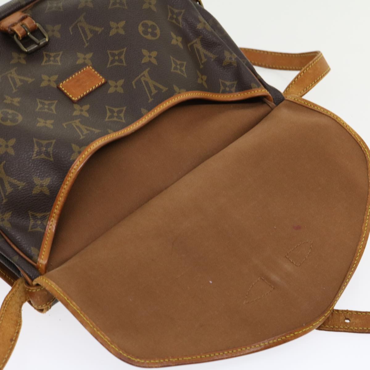 LOUIS VUITTON Monogram Saumur 30 Shoulder Bag M42256 LV jk2467
