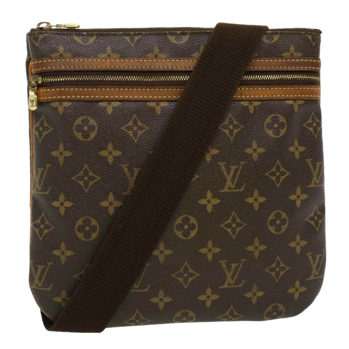 LOUIS VUITTON Monnogram Pochette Bosphore Shoulder Bag M40044 LV jk2471