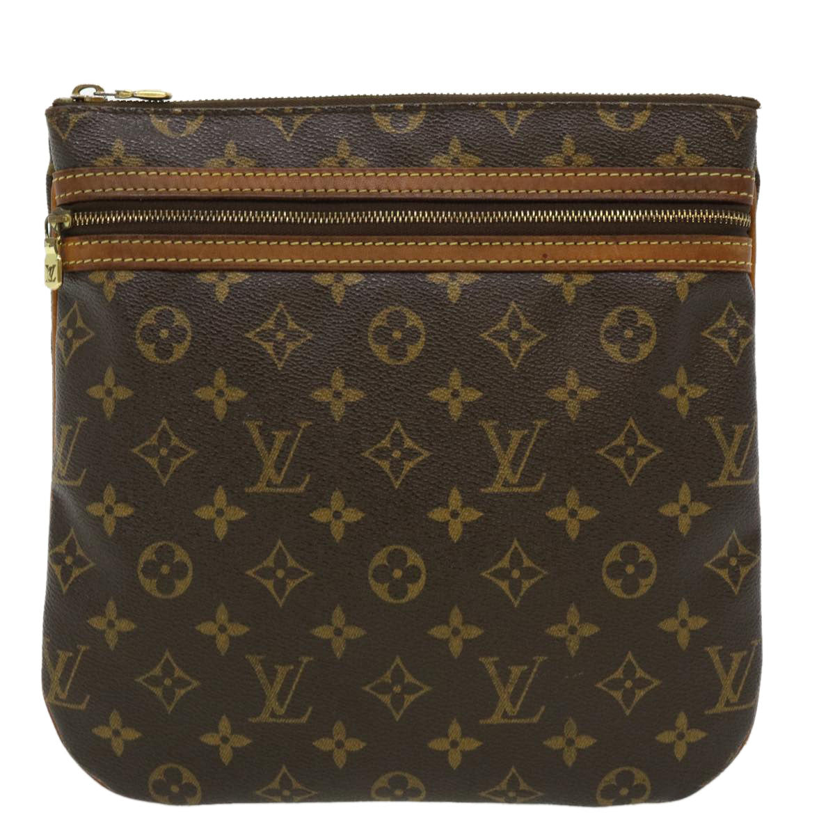 LOUIS VUITTON Monnogram Pochette Bosphore Shoulder Bag M40044 LV jk2471